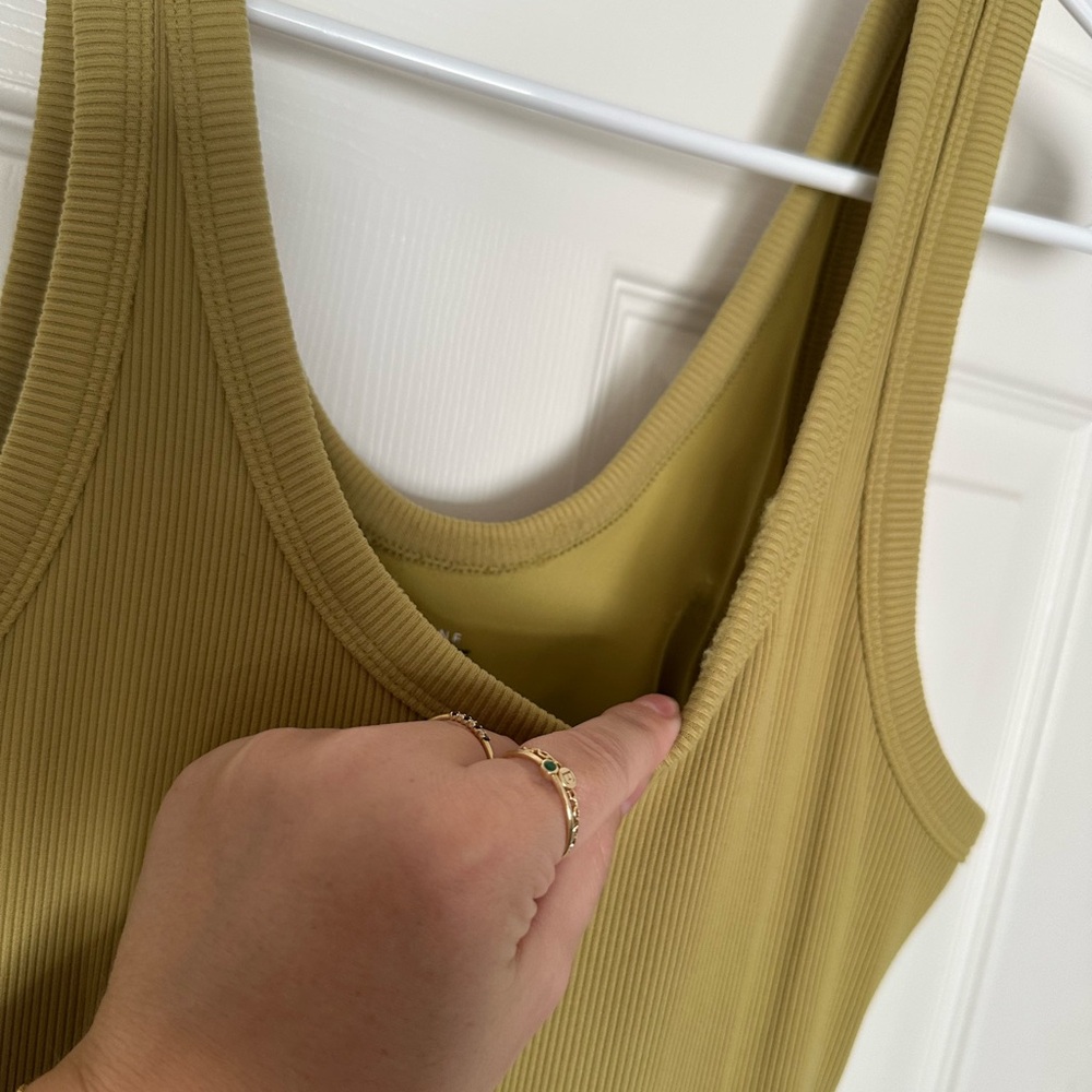 Chic Olive Sleeveless High-Low Dress - Picture 5 of 7